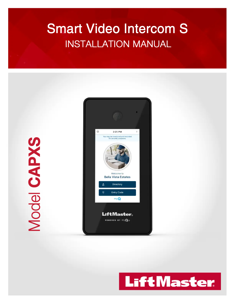 Página 1 del manual Manual de usuario LiftMaster CAPXS