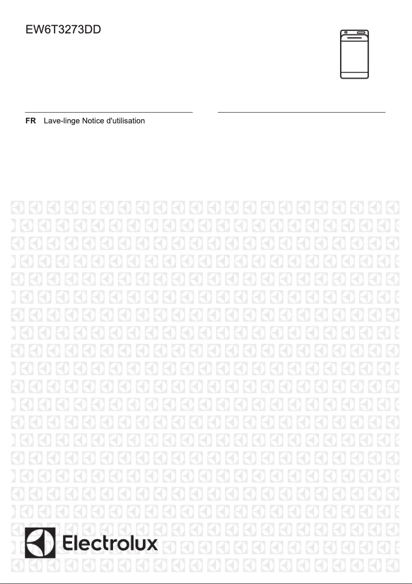 Page 1 de la notice Manuel utilisateur Electrolux EW6T3273DD