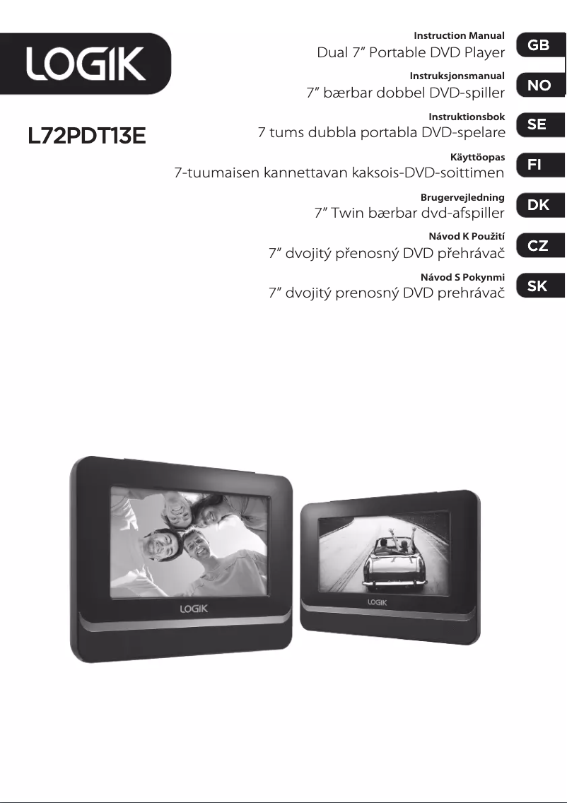 Page 1 of the manual User Manual Logik L72PDT13E