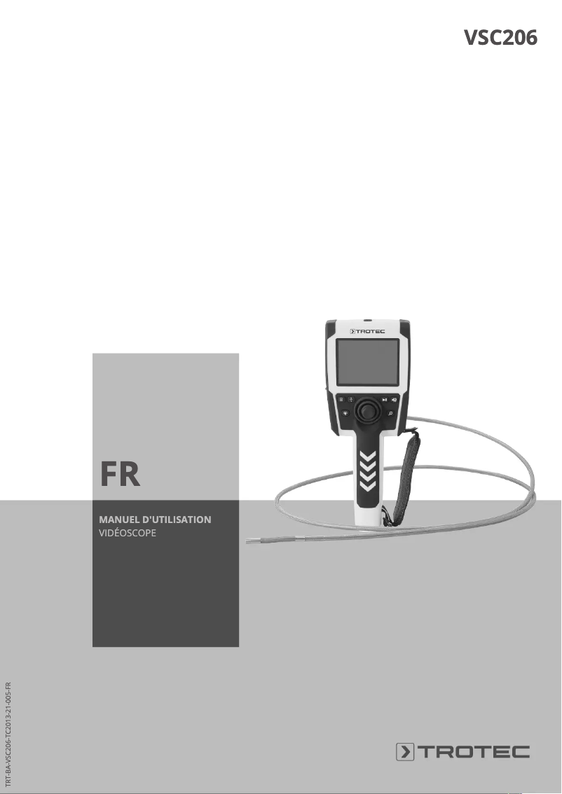 Page 1 de la notice Manuel utilisateur Trotec VSC206