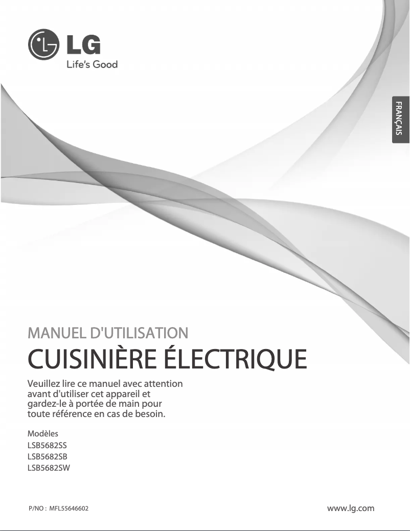 Image de la première page du manuel de l'appareil LSB5682SW