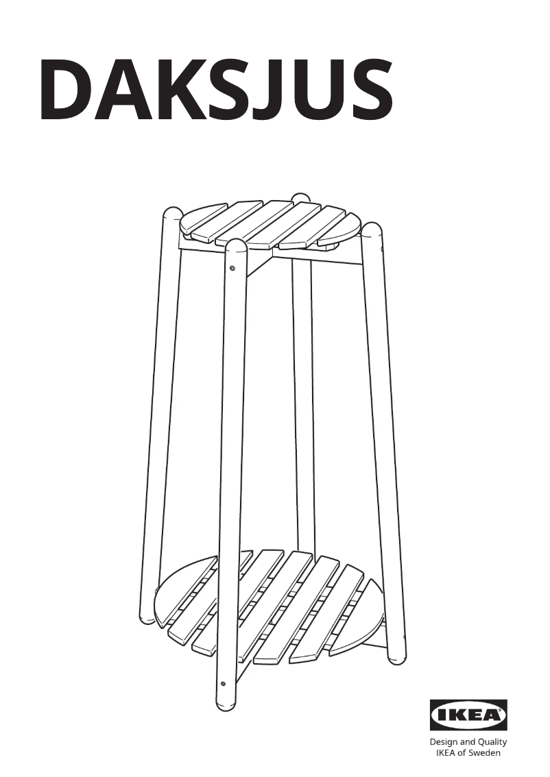 Página 1 del manual Manual de usuario Ikea DAKSJUS 705.670.18