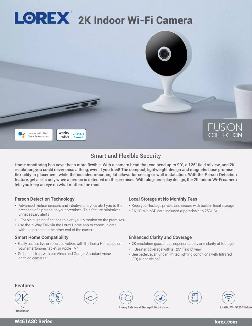 Image de la première page du manuel de l'appareil W461ASC-E