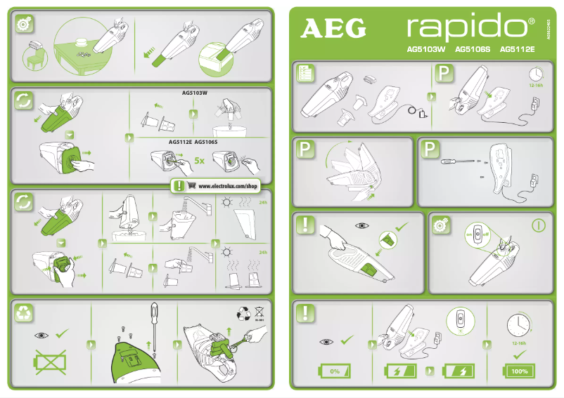 Page 1 de la notice Manuel utilisateur AEG AG5103W