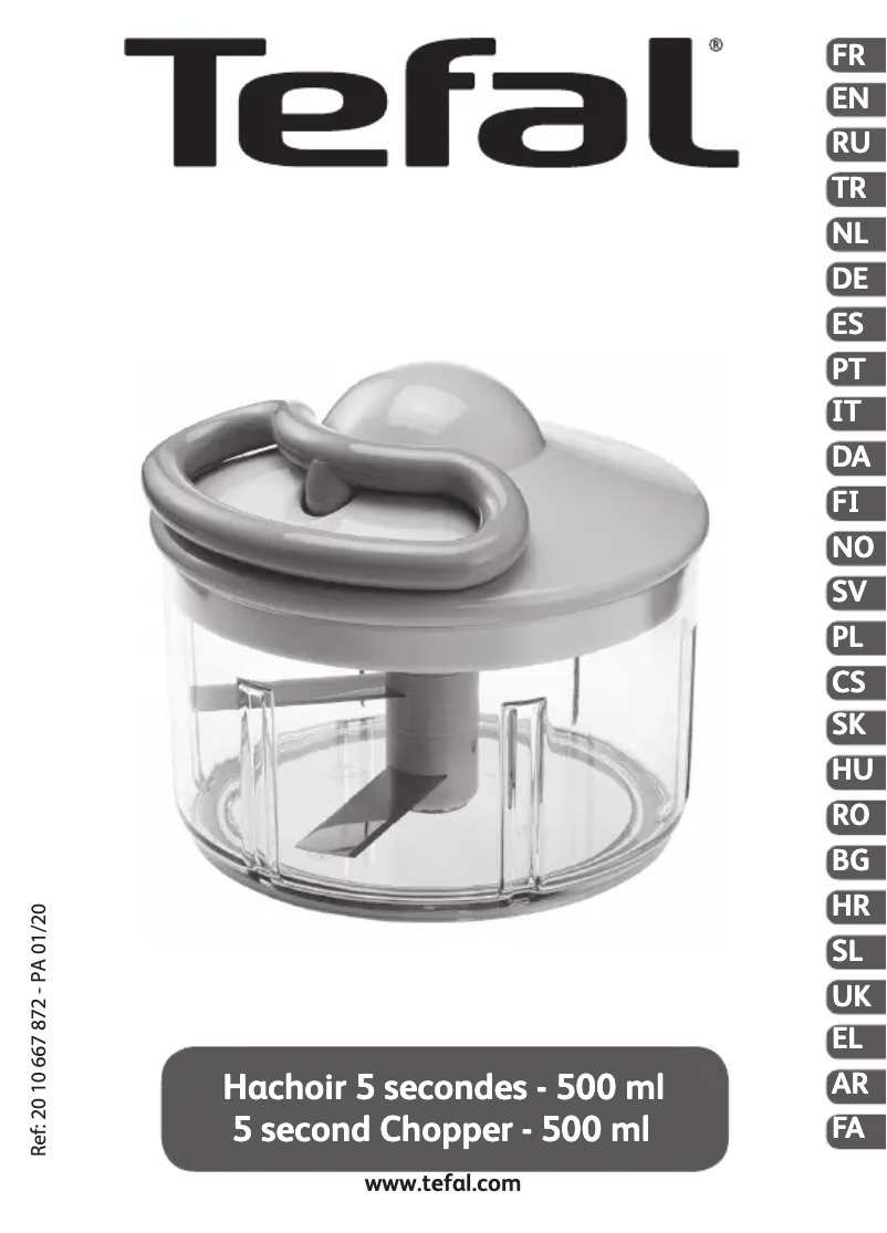 Image de la première page du manuel de l'appareil 5 second Chopper K13304