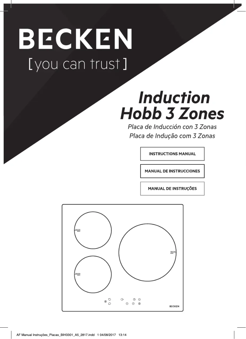 Page 1 de la notice Manuel utilisateur Becken BIH3301