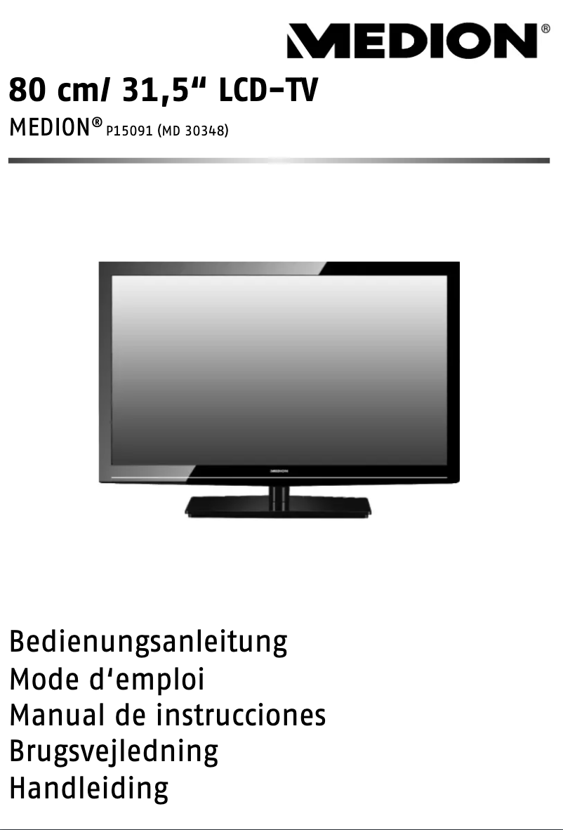 Image de la première page du manuel de l'appareil MD30348