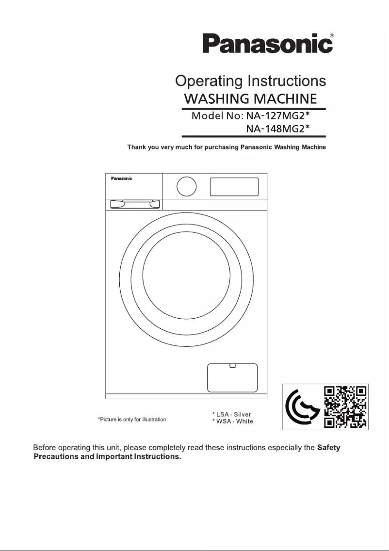 Page 1 de la notice Manuel utilisateur Panasonic NA-148MG2