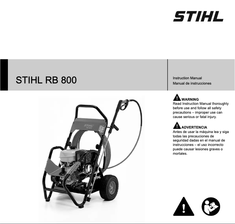 Page 1 de la notice Manuel utilisateur Stihl RB 800