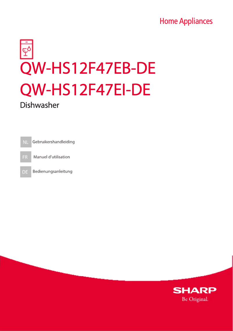 Page 1 de la notice Manuel utilisateur Sharp QW-HS12F47EB-DE