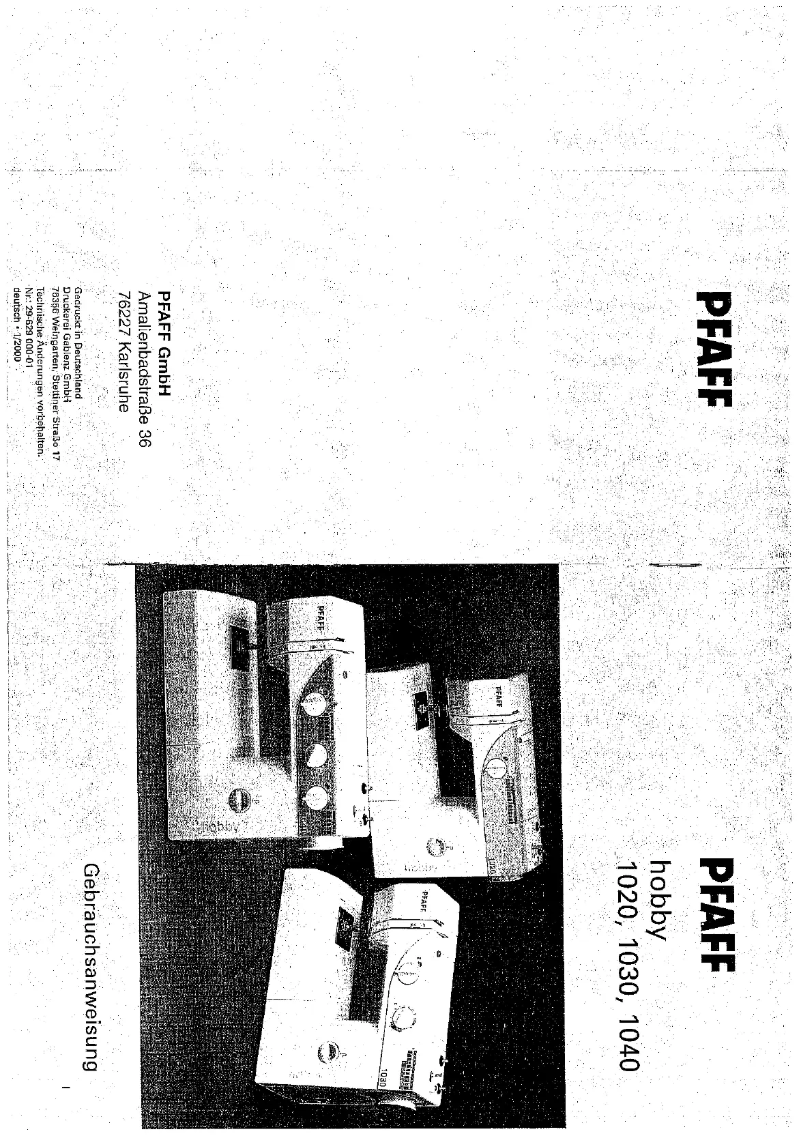 Image de la première page du manuel de l'appareil Hobby 1030