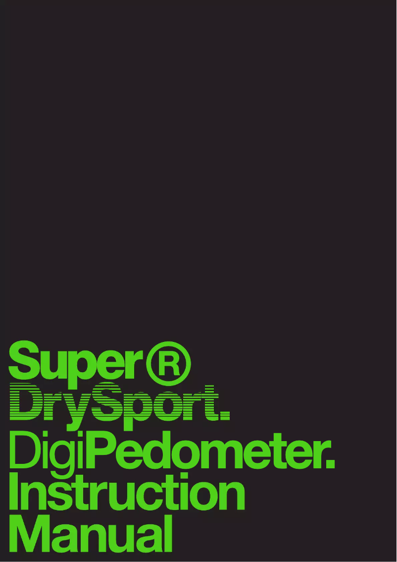 Page n°1 - Manuel utilisateur Superdry Sport Digi