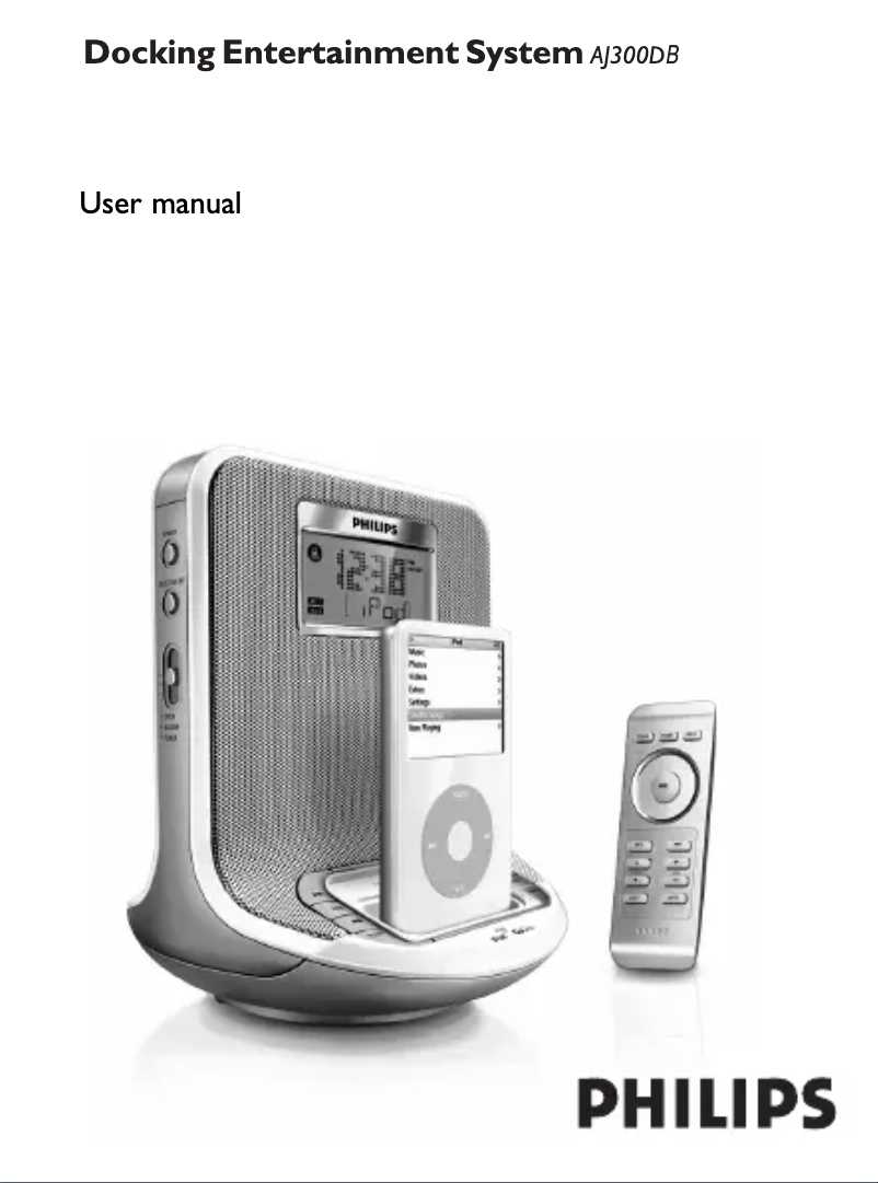 Page n°1 - Manuel utilisateur Philips AJ300DB