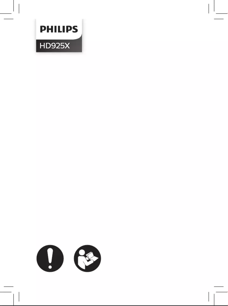 Image de la première page du manuel de l'appareil Airfryer HD9252