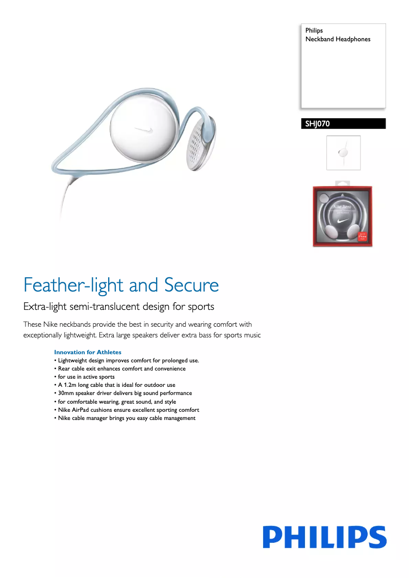 Image de la première page du manuel de l'appareil SHJ070