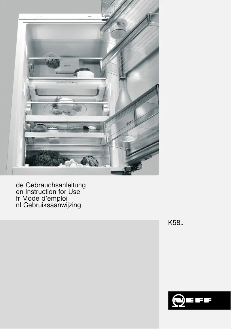 Page 1 de la notice Manuel utilisateur Neff K5886X4GB