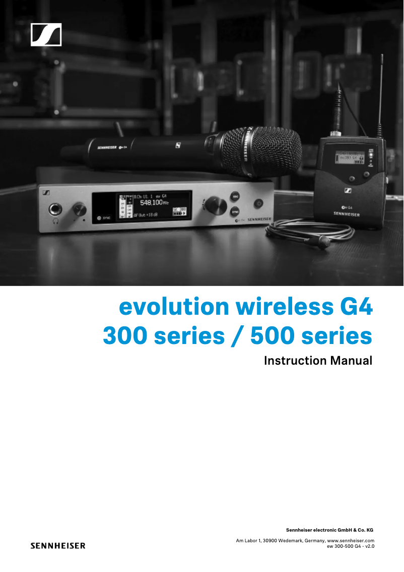 Page 1 de la notice Manuel utilisateur Sennheiser evolution wireless G4