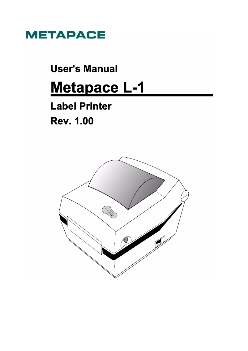 Image de la première page du manuel de l'appareil L-1