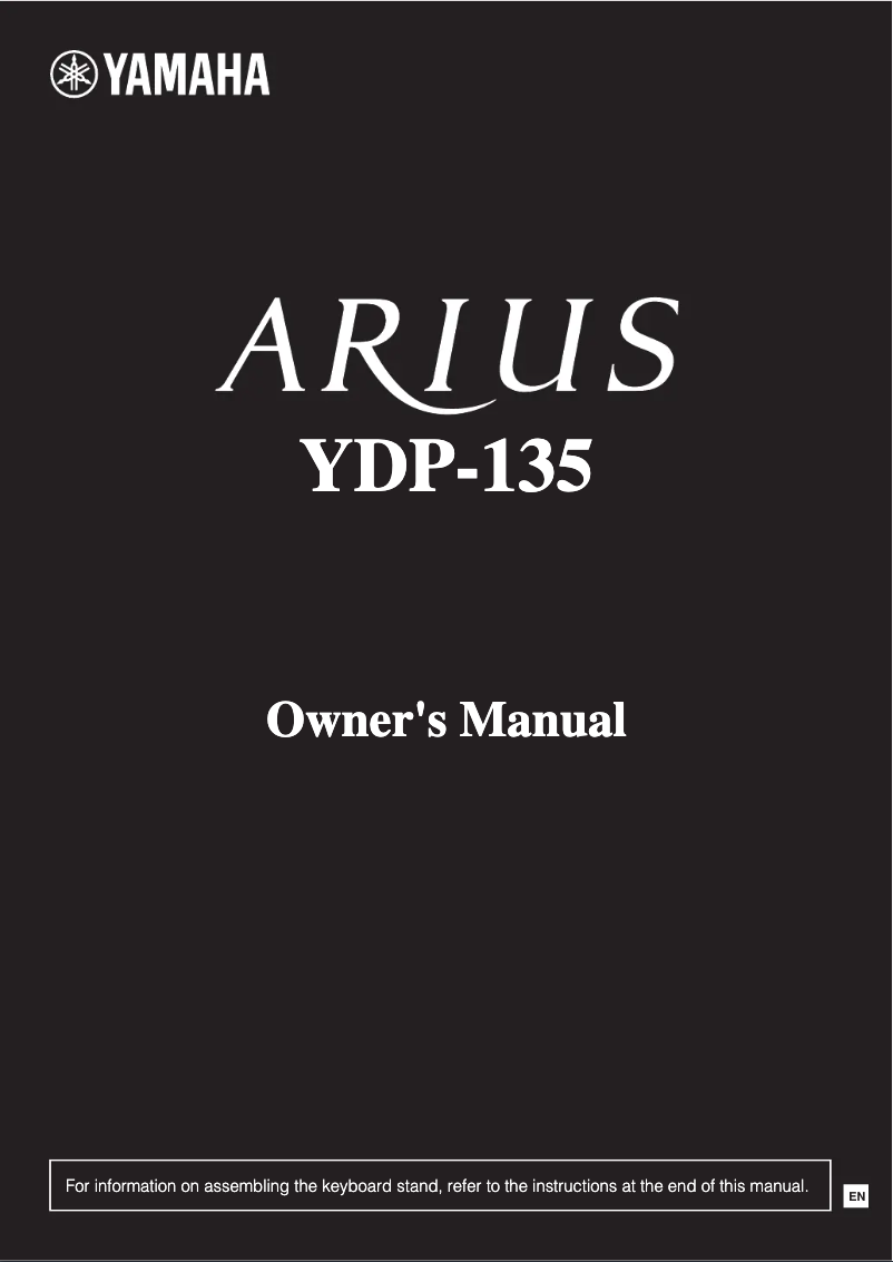 Page 1 de la notice Manuel utilisateur Yamaha Arius YDP-135