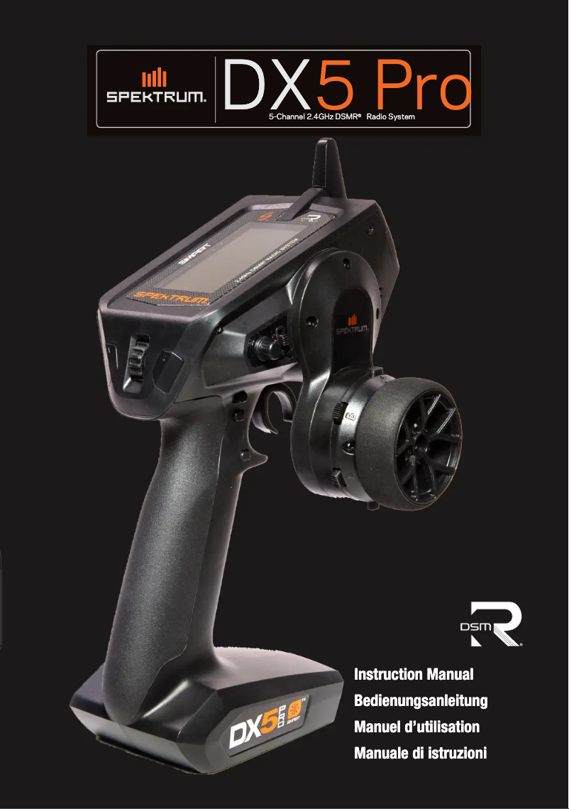 Page 1 de la notice Manuel utilisateur Spektrum DX5 Pro