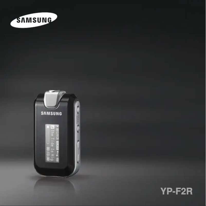 Page 1 de la notice Manuel utilisateur Samsung YP-F2RQB