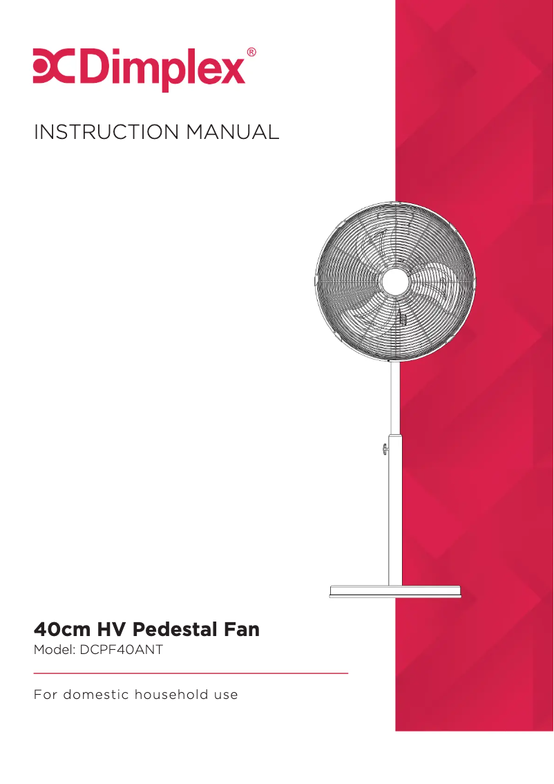Imagen de la primera página del manual del dispositivo DCPF40ANT