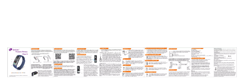 Page 1 de la notice Manuel utilisateur Leotec Pulsera Fitness Heart