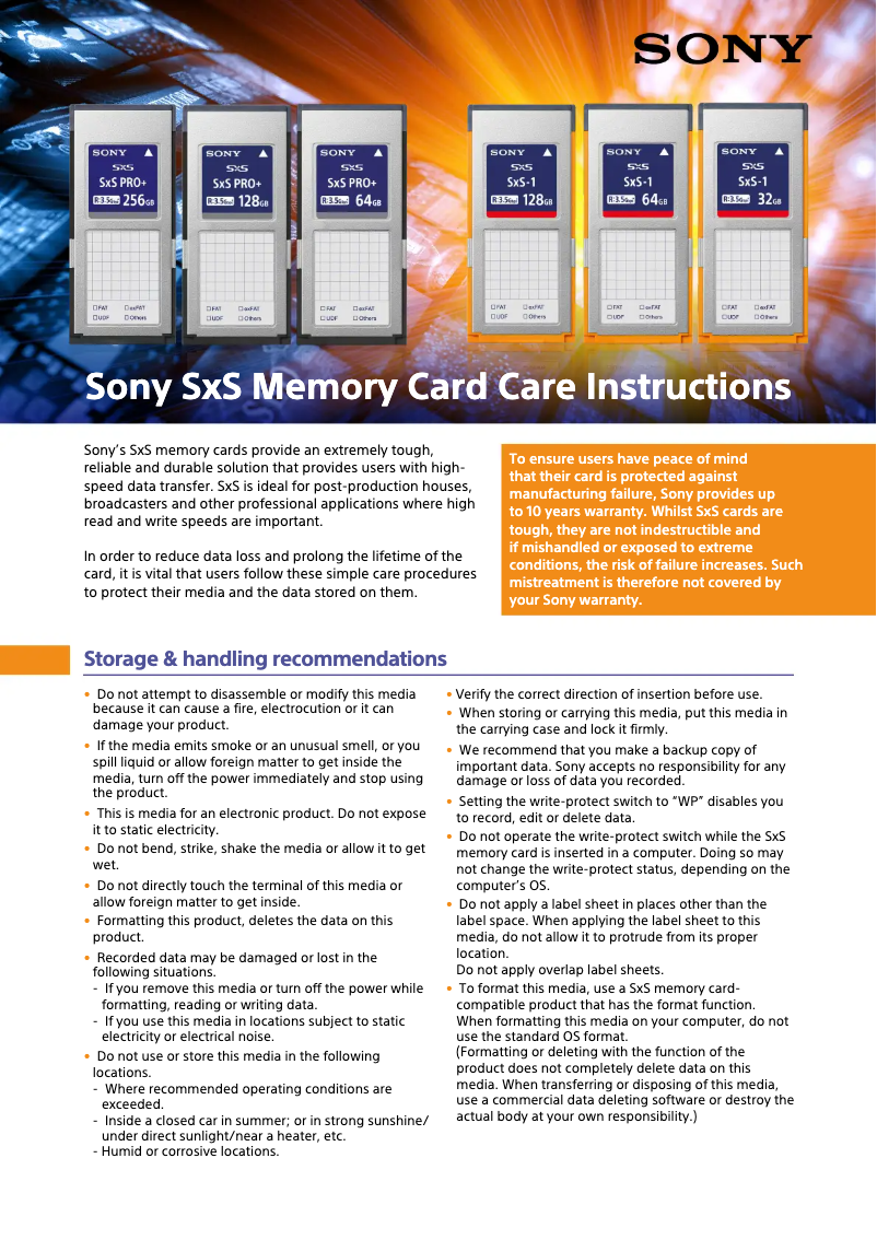 Página 1 del manual Manual de usuario Sony SBP-64E