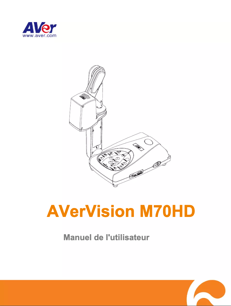 Page 1 de la notice Manuel utilisateur AVer AverVision M70HD