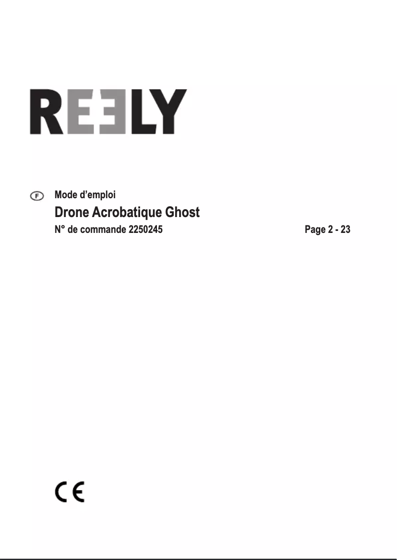 Page n°1 - Manuel utilisateur Reely Ghost