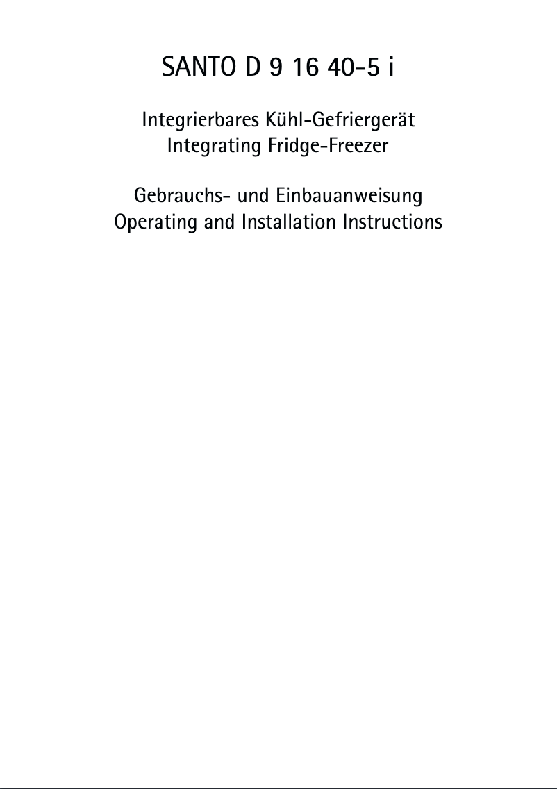 Page 1 de la notice Manuel utilisateur AEG SD91640-5I