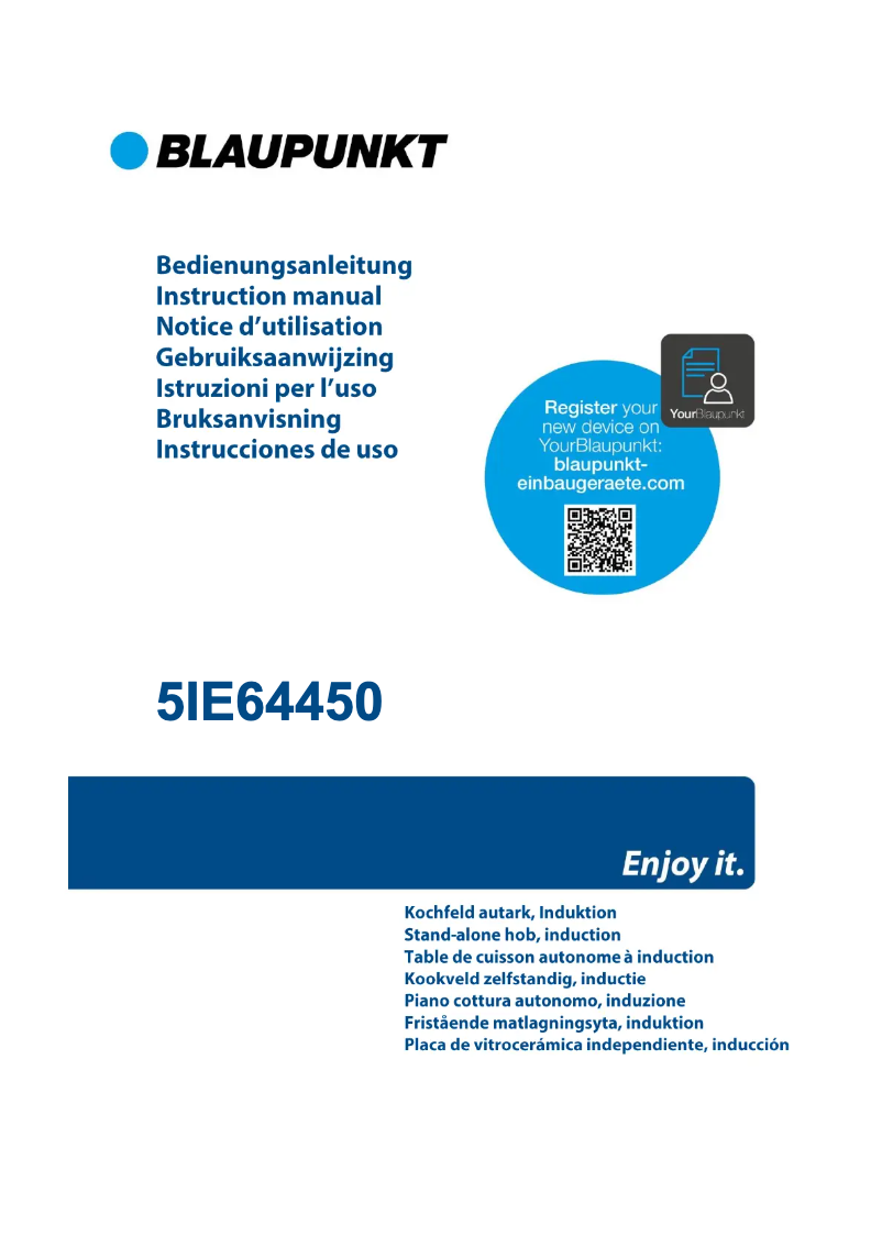 Página 1 del manual Guía de instalación Blaupunkt 5IE64450
