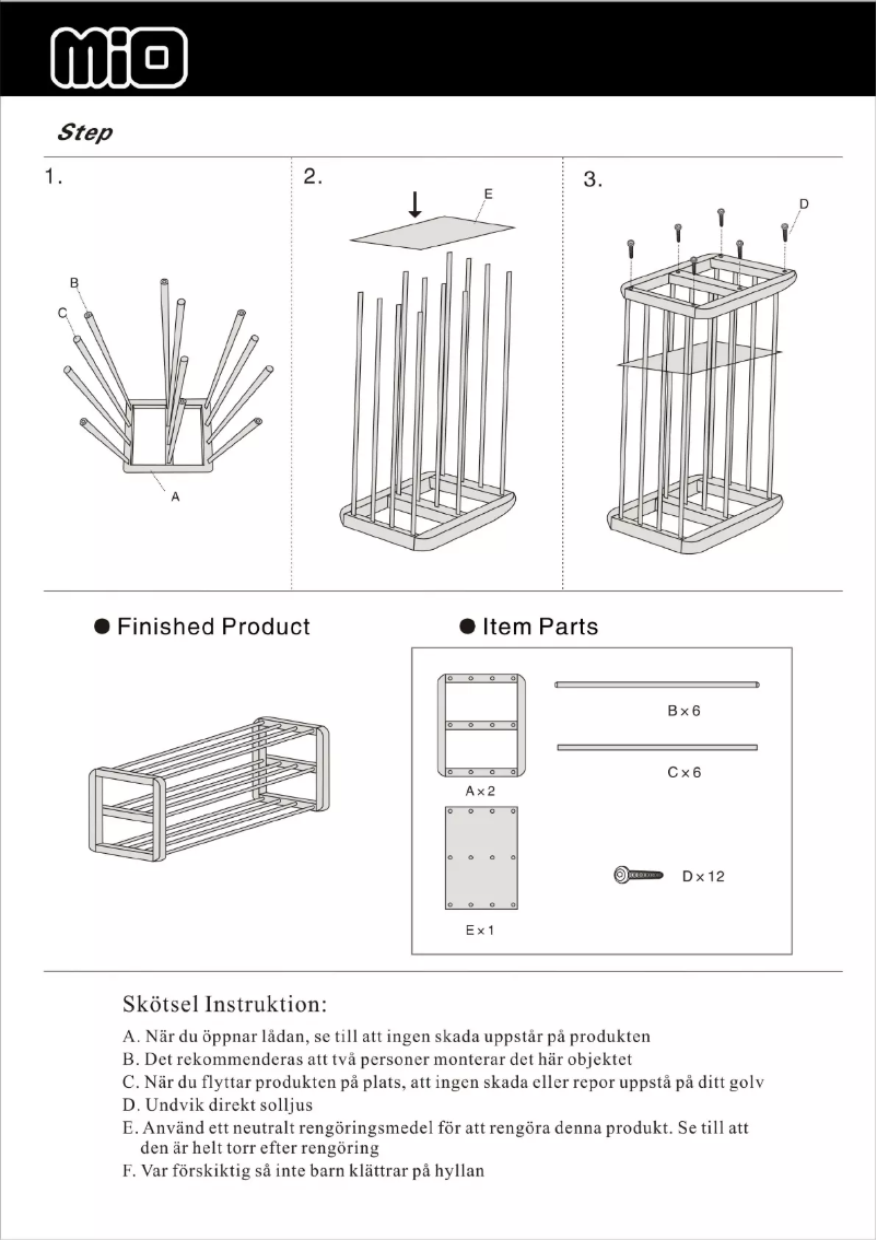 Page 1 de la notice Manuel utilisateur Mio Branäs