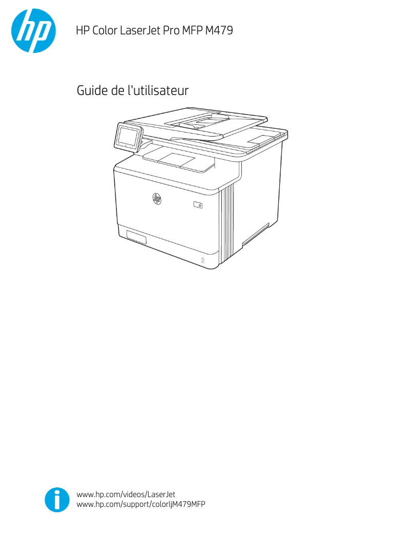 Image de la première page du manuel de l'appareil Color LaserJet Pro MFP M479fdw