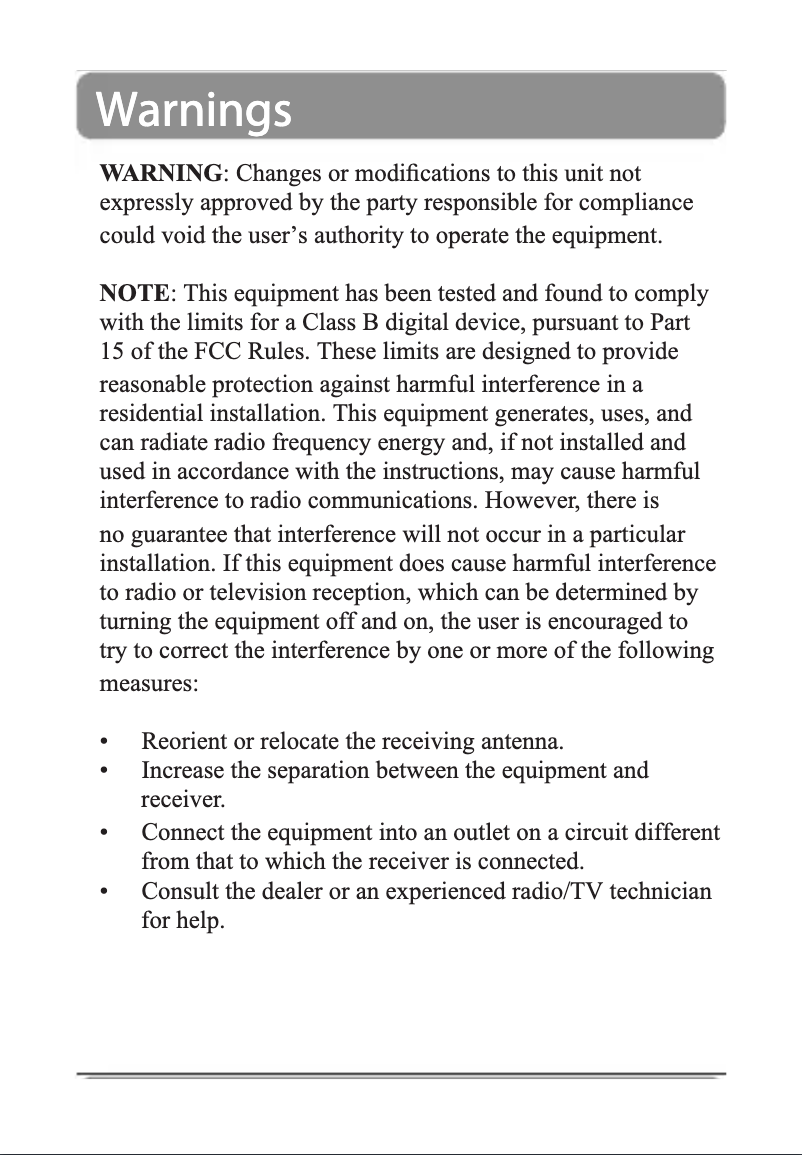 Page 1 de la notice Manuel utilisateur GPX MT852B