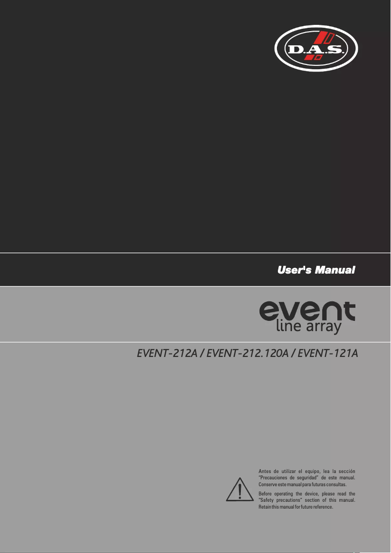 Página 1 del manual Manual de usuario DAS Audio Event-212A