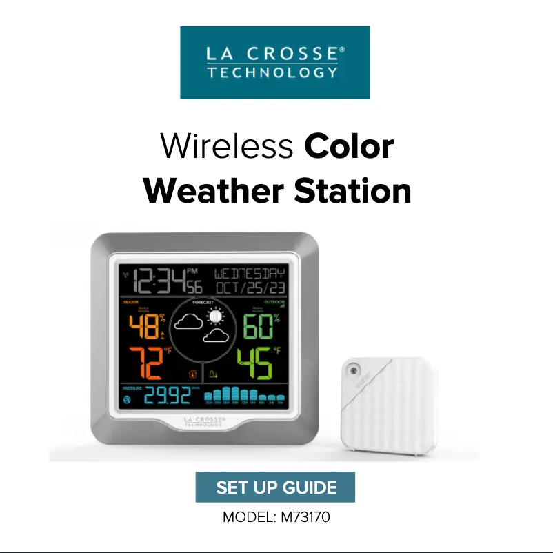 Image de la première page du manuel de l'appareil M73170