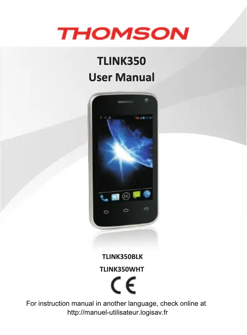 Image de la première page du manuel de l'appareil TLINK350