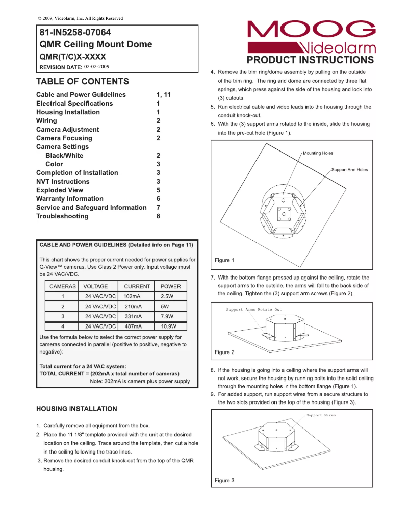 Page n°1 - Manuel utilisateur Moog Videolarm QMRT4-70NA