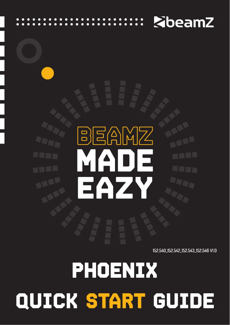 Page n°1 - Guide de démarrage rapide BeamZ Phoenix 1200