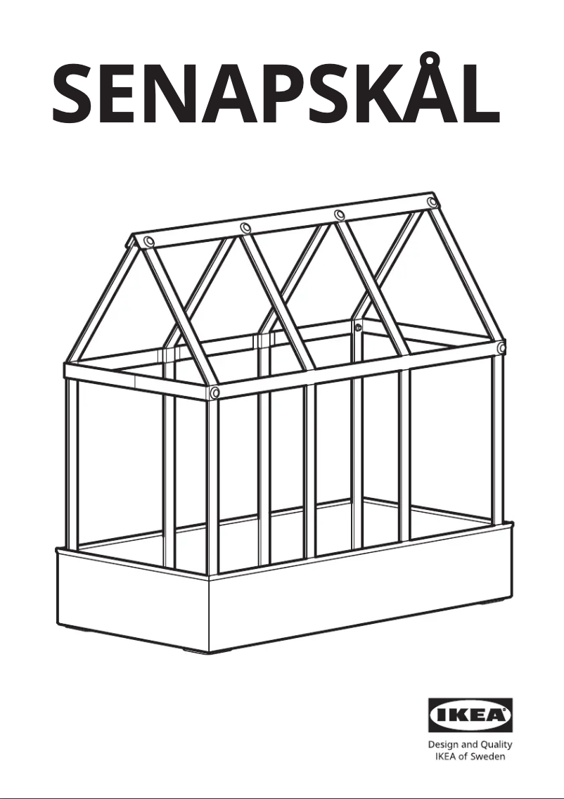 Image de la première page du manuel de l'appareil SENAPSKÅL 404.783.73