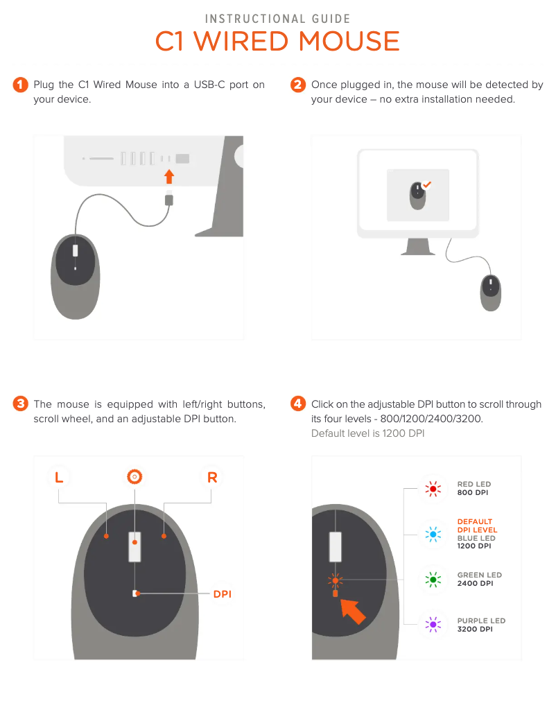 Page 1 de la notice Mode d'emploi Satechi C1