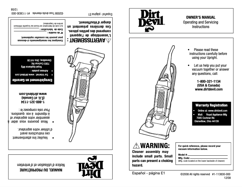 Image de la première page du manuel de l'appareil Breeze M088160