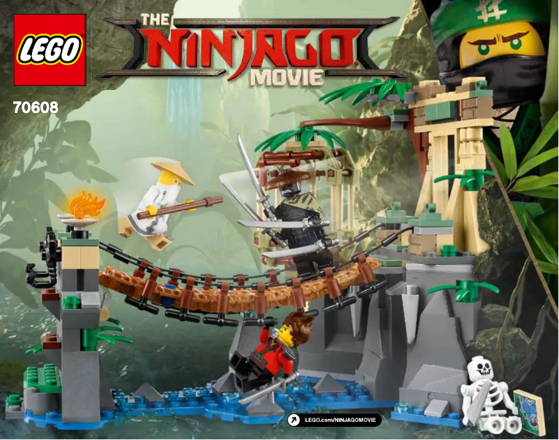 Page 1 de la notice Manuel utilisateur Lego The Ninjago Movie 70608