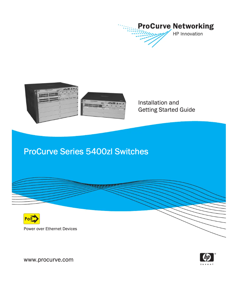 Image de la première page du manuel de l'appareil ProCurve 5400zl