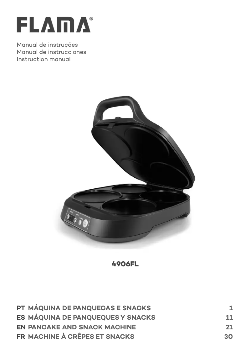 Page 1 de la notice Manuel utilisateur Flama 4906FL