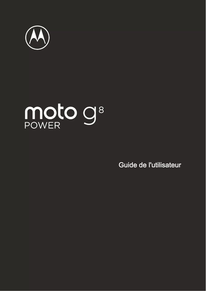 Page n°1 - Manuel utilisateur Motorola Moto G8 Power