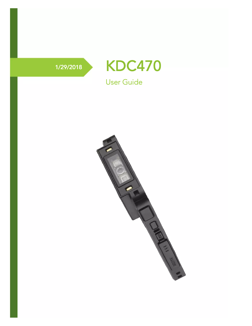 Image de la première page du manuel de l'appareil KDC470