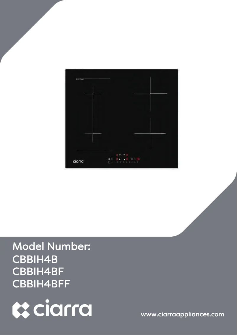 Image de la première page du manuel de l'appareil CBBIH4BF