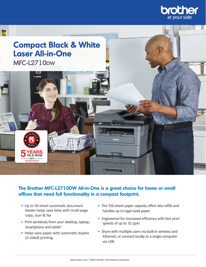 Image de la première page du manuel de l'appareil MFC-L2710DW